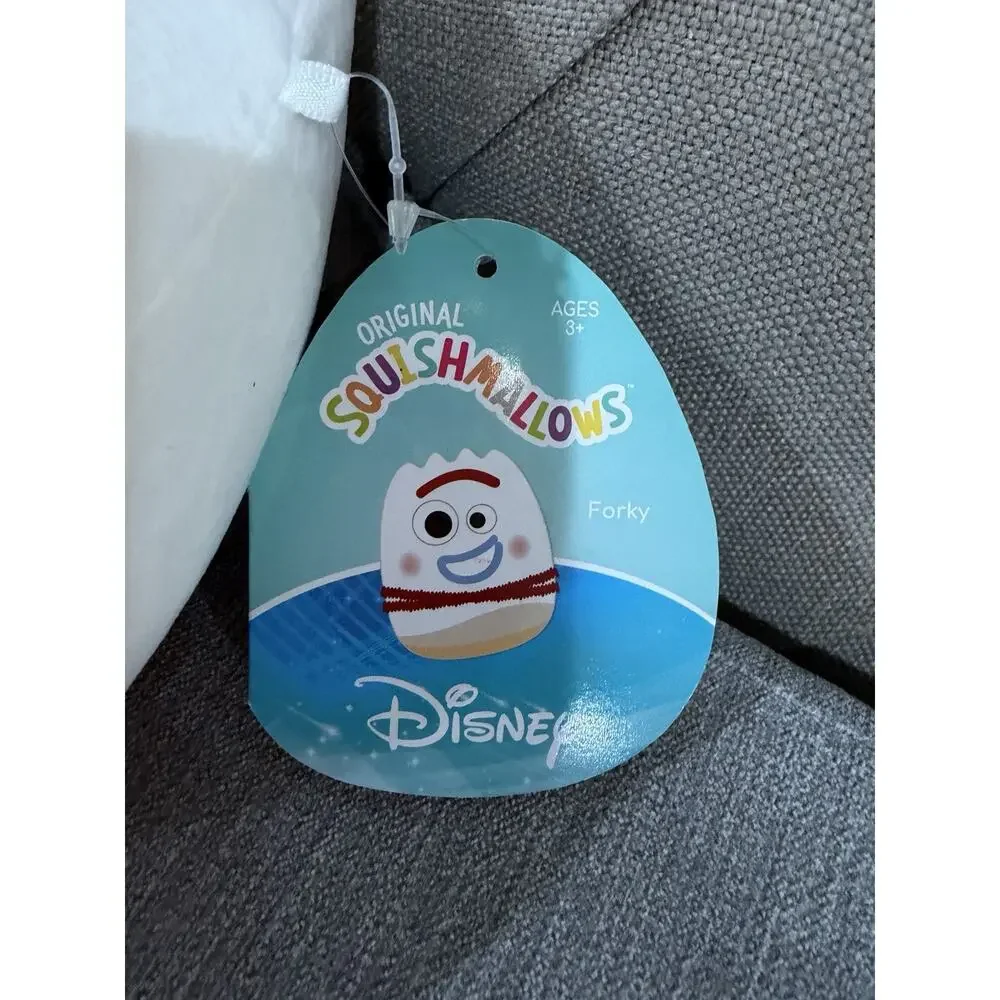 Disney Pixar Toy Story Forky Squishmallow Plush 8” Kellytoy‎ Stuffed Toy